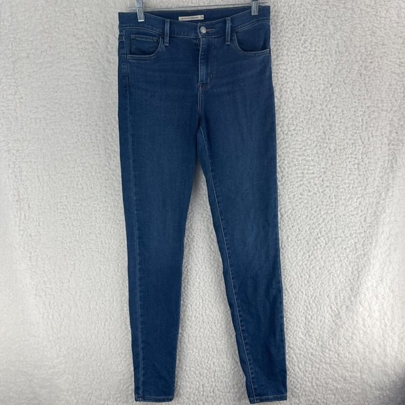 Levi's Denim - Levi's 720 Blue Denim High Rise Super Skinny Jeans Womens Stretch Size 26